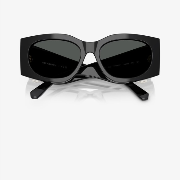 Tory Burch Black and Gold Sunglasses main image 4
